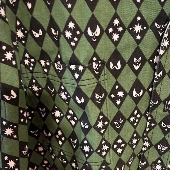 Big Bud Press Green and Black Patterned over shirt - Picture 2 of 7